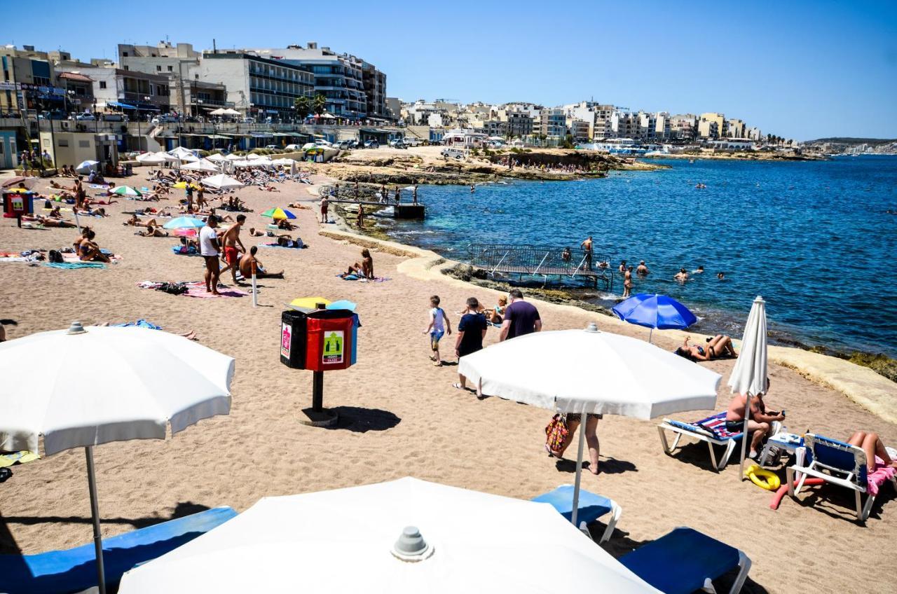 Islet Promenade Seafront Family Apartment With 2 Balconies By Getawaysmalta St. Paul's Bay Esterno foto